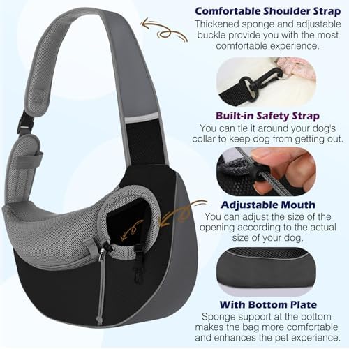 Pawaboo Pet Sling Carrier for Small Dogs Cats - Image 5
