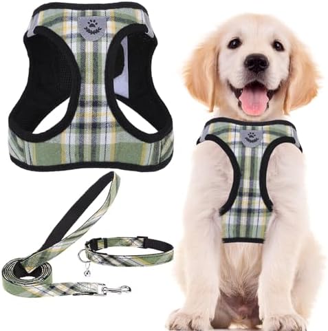 PUPTECK Dog Harness, Collar and Leash Set No Pull for Small Medium Sized by PUPTECK
