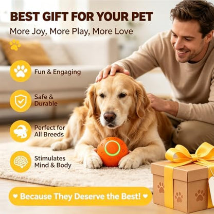 Interactive Dog toys, Smart Dog ball, E-TPU Material Automatic Moving, Bouncing, Vibrating ball Durable Duraspin Design for Aggressive Chewers.Keeps Dogs Busy and Entertained.Suitable for all dogs - Image 7