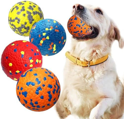 Petcare 4 Pack Dog Balls Indestructible Dog Toys for Aggressive Chewers Durable Tough Tennis Balls Toys for Medium Large Dogs Outdoor Outside Fetching Toys for Big Dogs Chew Ball by PETCARE