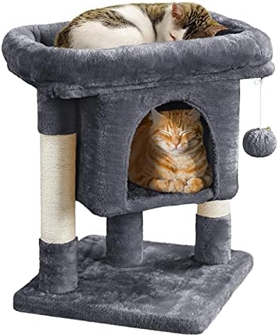Yaheetech 23.5in Small Low-Profile Cat Tower with Scratching Posts by Unknown