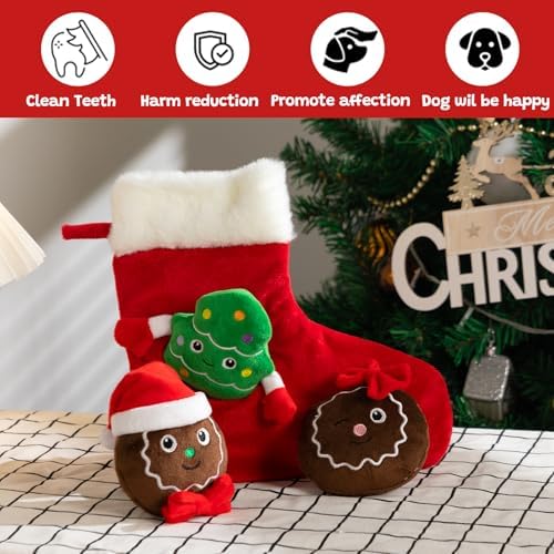 Hollypet Christmas Squeaky Hide and Seek Dog Toys for Small and Medium - Image 5