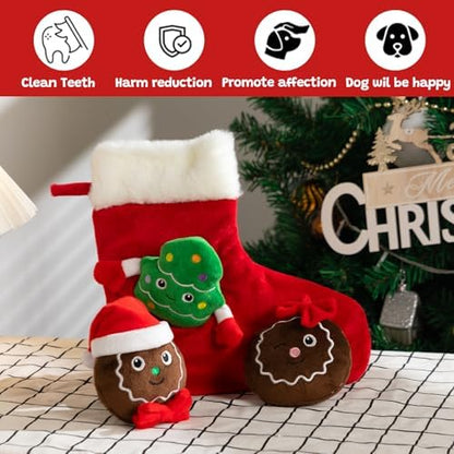 Hollypet Christmas Squeaky Hide and Seek Dog Toys for Small and Medium - Image 5