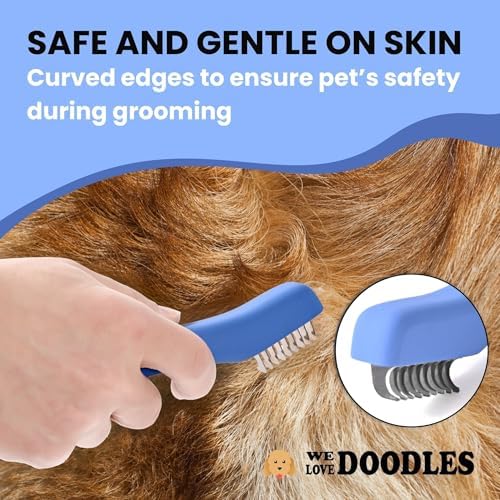 Dematting Comb for Dogs, Undercoat Rake Grooming Tool, Mat Remover, 9 Blade - Image 4