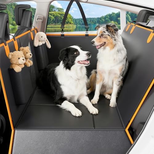 Back Seat Extender for Dogs, Hard-Bottom Waterproof Dog Car Seat Cover by Unknown