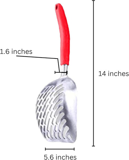 SunGrow Large Cat Litter Scoop, Life Transforming Cat Scooper, Reduces Hand Fatigue, Saves Clear Litter, Makes Scooping Faster and Easier