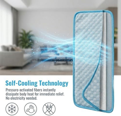 Large Dog Cooling Mat for Dogs, Gel Free Ice Silk Large Self Cooling Pad - Image 6