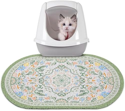Bienbee Cat Litter Mat, 24" x 15" Dense Trapping Mesh for Litter Boxes by Bienbee