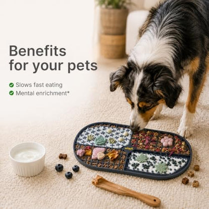 Ovalicious Slow Feeder Lick Mat for Cats & Dogs – Interactive & Dishwasher Safe | Kubi Pets - Image 2