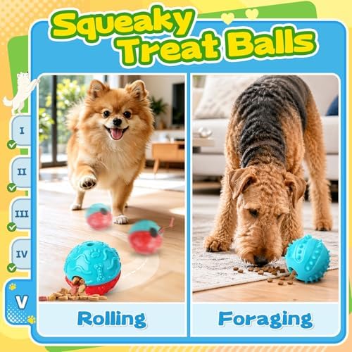 Forfon Upgraded Dog Enrichment Toy Set with Slow Feeder Bowl & Puzzle Toy - Image 6