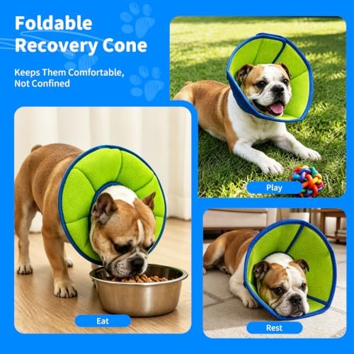 Soft Dog Cone Collar to Stop Licking, Recovery Collar After Surgery, M - Image 4