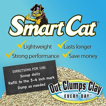 SmartCat All Natural Clumping Corn + Wheat Cat Litter, 20 Pound (320oz - 1 Pack) - Unscented and Clay Free - Image 3