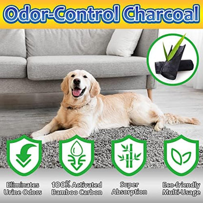 Dogcator Charcoal Dog Training Pads 100 Count, 22"x22" Puppy Pee Pads for Small Dogs, Activated Carbon Dog Pee Pads, Disposable Puppy Pads Pet Training Pads - Image 2