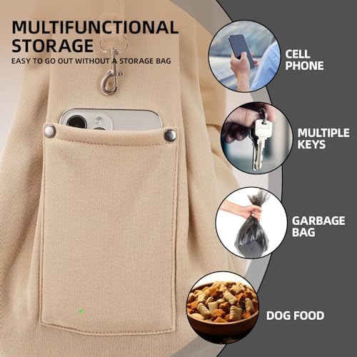 ARZQUT Dog and Cats Carrier Sling, Small Pet Carrier with Storage Pocket - Image 3