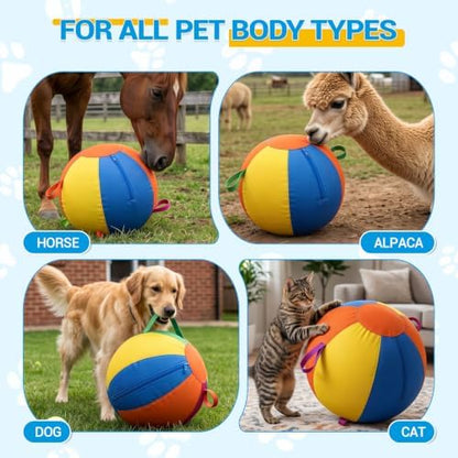 18'' Heavy Duty Herding Ball for Dogs with Handles, Inflatable Training Toy - Image 5