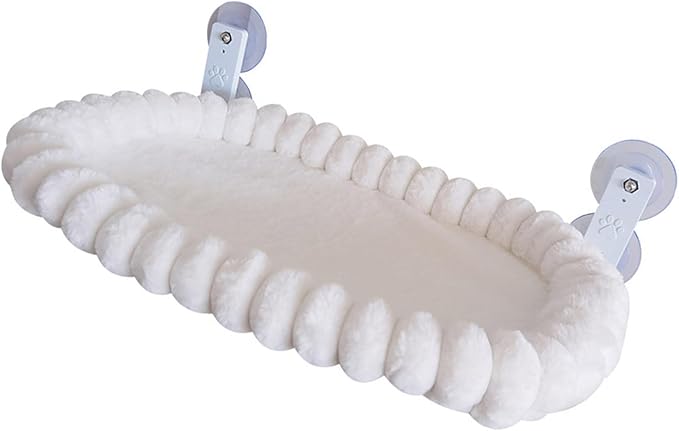 Hammock Portable Design Hanging Space Saving with Removable Washable Fabric Suction Cup Mount Cats Hammock Foldable Bed Space Saving Bed