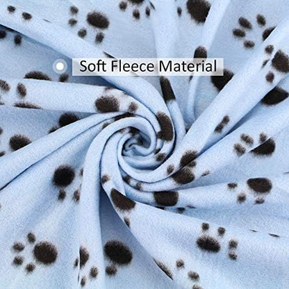 Comsmart Pet Blanket Dog Cat Soft Fleece Blankets Sleep Mat Pad Bed Cover with Paw Print for Kitten Puppy and Other Small Animals, 6 Pack of 39x31 Inches - Image 2