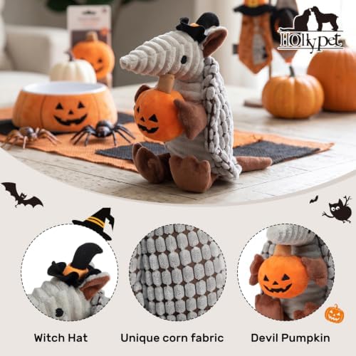 Hollypet Armadillo Squeaky Puppy Dog Toys for Small Medium Dogs, Halloween - Image 3