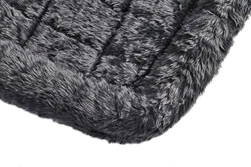 MidWest Homes for Pets QuietTime Giant Dog Bed - Gray Faux Fur Bolster, Ultra-Soft and Machine Washable, Fits 54-Inch Crates and Carriers, for XXL Breed Dogs - Image 5