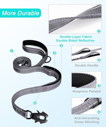 GEIT 2 Padded Handles Heavy Duty Dog Leash for Small Medium and Large Dogs - Image 5