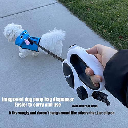 4-in-1 Retractable Dog Leash with LED Light & Dispenser & Poop Bags - Image 6