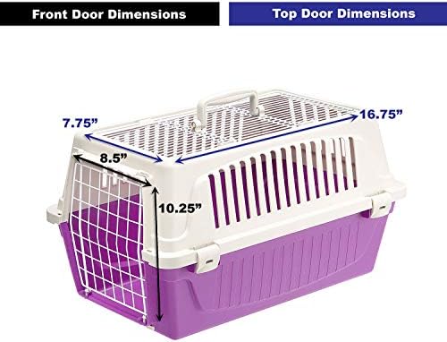 Atlas Pet Carrier | Small Pet Carrier for Dogs & Cats w/Top & Front Door Access - Image 5