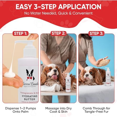 Warren London - Hydrating Butter For Dogs Skin & Coat,8 Oz,Pomegranate & Acai - Image 4