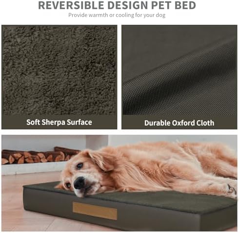 Large Waterproof Orthopedic Dog Bed with Egg Crate Foam - Image 5