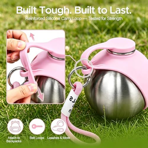 Stainless Steel Dog Water Bottle with Bowl, Portable Leak-Proof for Travel - Image 6