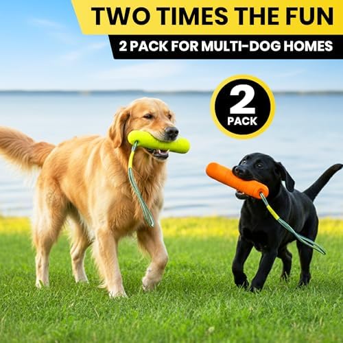 Floating Dog Water Toys - 2 Pack, Bumper Throw Stick for Fetch - Image 5
