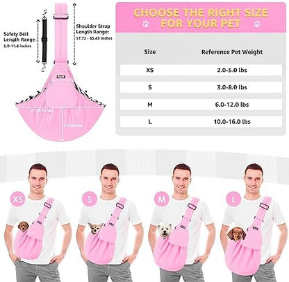 SlowTon Dog Carrier Sling - Thick Padded Shoulder Strap Adjustable, PI, M - Image 6