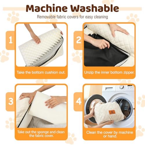 Dog Car Seat for Medium/Large Dogs up to 60LBS Memory Foam Dog Booster Seat - Image 6