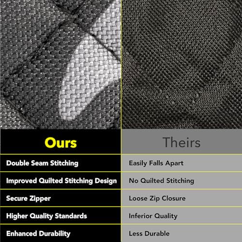 Meadowlark Dog Car Seat Cover, Heavy Duty Hammock, XL Trucks, Gray Camo - Image 5