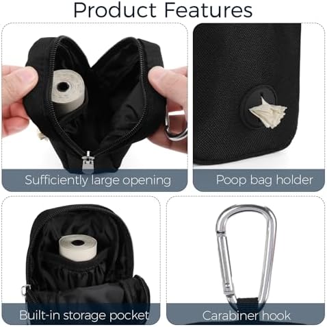 Dog Treat Pouch with Clip, Hands-free Training Pouch - Image 3