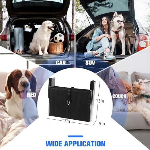 Foldable Dog Stairs for Car,17" Extra Wide Pet Ramp for Large Dog,5 Steps - Image 5