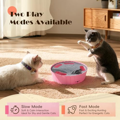 Pawaboo Interactive Cat Toy with Running Mouse, Automatic Track Kitten Toy - Image 4