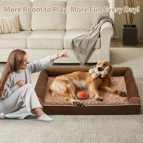 BFPETHOME Orthopedic Washable Large Dog Bed for Senior Dog Comfy Sleep - Image 3