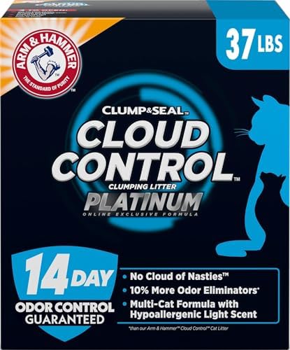 ARM & HAMMER Cloud Control Platinum Cat Litter, Multi-Cat, 37 lbs by ARMHAMMER