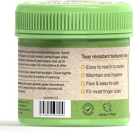 Dr. Oakley Dog Dental Wipes Finger Dental Care - Mint Flavor - Image 5