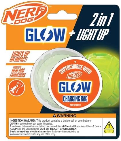 2.5in TPR Lightning LED Glow Ball - No Color by NERF