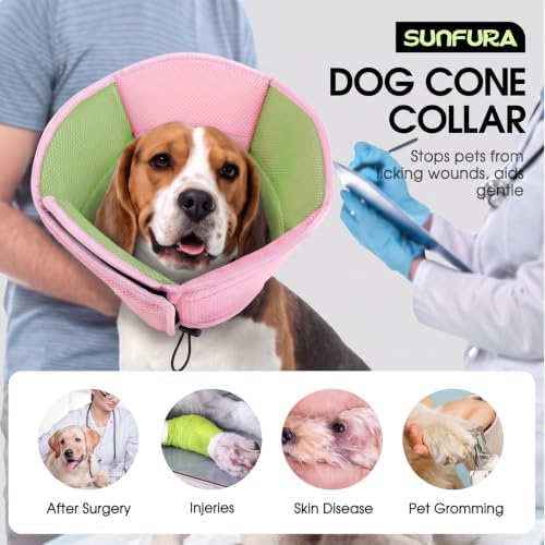 Dog Cones for Medium Dogs Soft Cone for Dogs to Stop Licking - Image 3