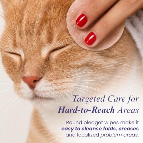 Skin & Coat Care Wipes for Dogs, Cats & Horses, Pet Grooming Wipes for Dry Skin, Odor Control & Healthy Coat, Gentle Cleansing Wipes (50 Count) - Image 5