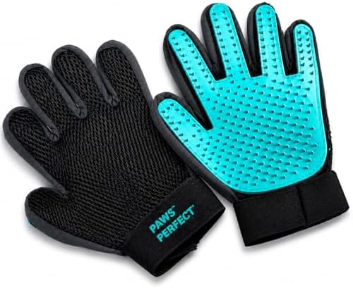 Pet Grooming Gloves for Dogs and Cats, Deshedding Hair Remover Mitt, 2 Pack Premium by Unknown