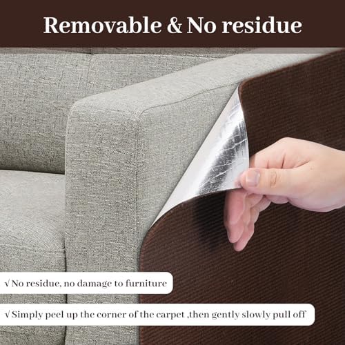 Uranshin Cat Scratching Mat, Trimmable Self-Adhesive Furniture Protectors - Image 5
