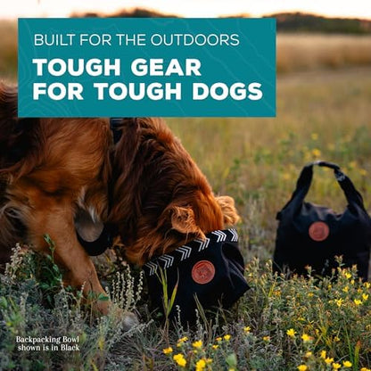 Wilderdog Backpacking Bowl - Holds Food & Water Up to 64oz - Black - Image 5