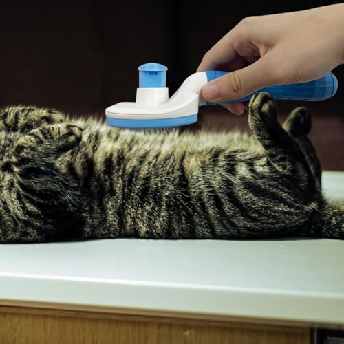 Pet Cleaning Deshedding Brush,Pet Hair Removal Brush for Shedding Massaging Grooming for Small Dogs,Cats,Rabbits(blue) - Image 7
