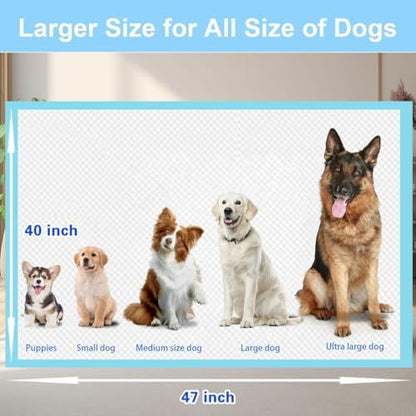 Dog Pee Pads, Super Absorbent Puppy Pads Disposable Dogs Training Pads, Quick Drying Leak-Proof Dog Potty Pads for Doggies Puppies Cats ( 40"x47" 40 Count) - Image 4