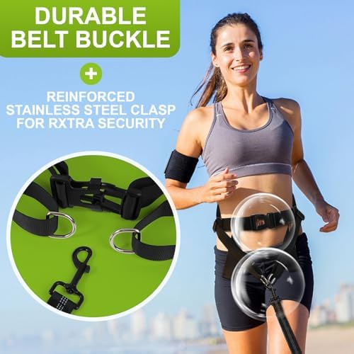 Hands Free Dog Leas, Double Waist Leash for Two Dog Walking (Blue) - Image 6
