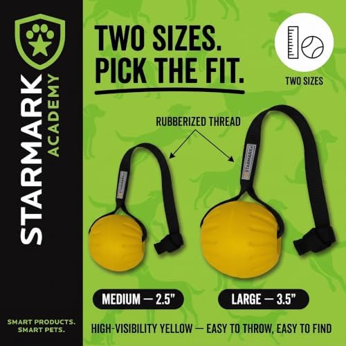 Starmark GripCord DuraFoam Ball on Loop Medium Dogs 2.5-in - Image 5