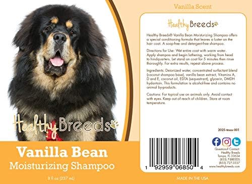 Healthy Breeds Tibetan Mastiff Vanilla Bean Moisturizing Shampoo 8 oz - Image 2